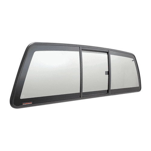 CRL ECT655LT "Perfect Fit" Three-Panel Tri-Vent Slider with Light Gray Glass for 2005+ Nissan Frontier and 2009+ Suzuki Equator