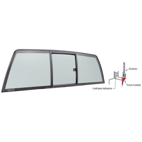 "Perfect Fit" Tri-Vent Slider with Solar Glass for 1994-2002 Chevy/GMC S-Series and 1996-2003 All Isuzu Cabs