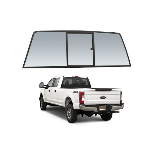 CRL ECT917S Tri-Vent Three Panel Manual Rear Slider for 2017 Ford Super-Duty F250/F350/F450/F550