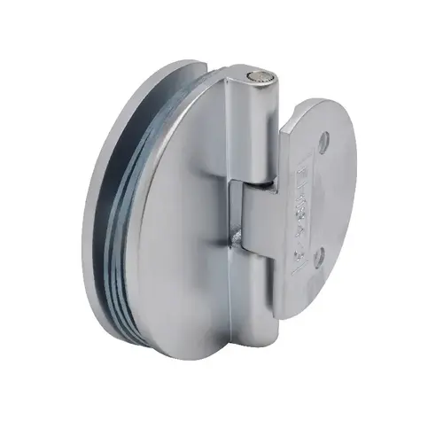 CRL EH185 Satin Chrome Half Round Light Duty Frameless Shower Door Hinge