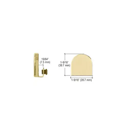 CRL EH222 Brass Door Mounted Strike Plate