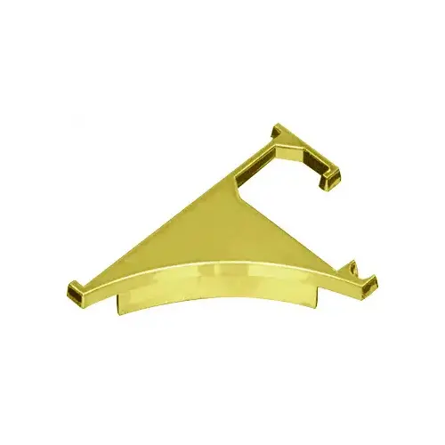Brite Gold Anodized End Cap for 3/8" Aluminum Shelving Extrusion Pair