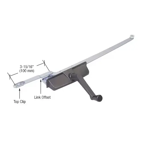 Bronze Left Hand Dual Arm Casement Window Operator