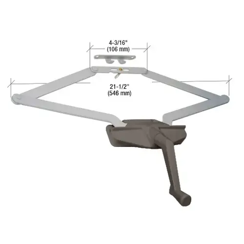 CRL EP23008 Bronze 21-1/2" Roto-Gear Awning Window Operator