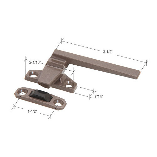 Bronze Right Hand "Trimline" Cam Handle Lock