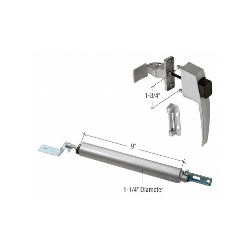 Aluminum Screen Door Hardware Kit for Wood or Metal Outswinging Screen or Storm Doors