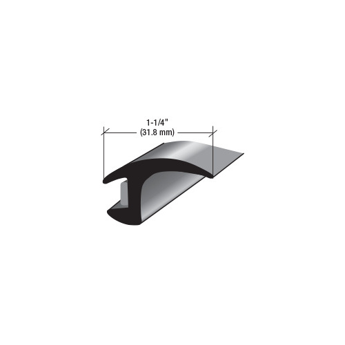 1-1/4" Channel Molding with Butyl Black