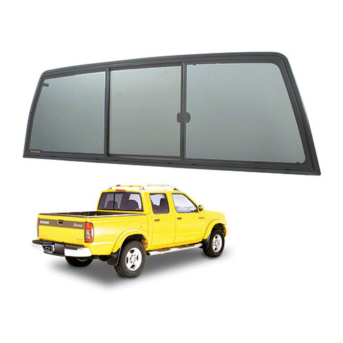 CRL ETRV660S Tri-Vent Three Panel Slider with Solar Glass for 1998+ Nissan Frontier