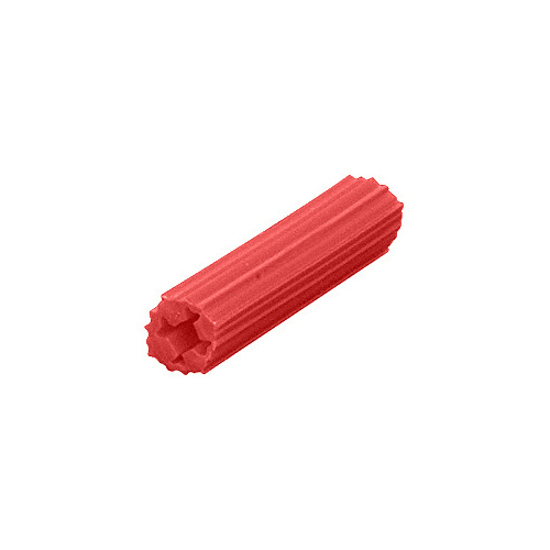 15/64" Hole, 1" Length 7-8-9 Screw Expanding Plastic Red Screw Anchors