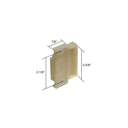 Sliding Window Latch and Pull with 2-1/8" Screw Holes White