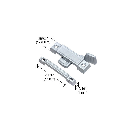 Chrome Window Sash Lock with 2-1/4" Screw Holes