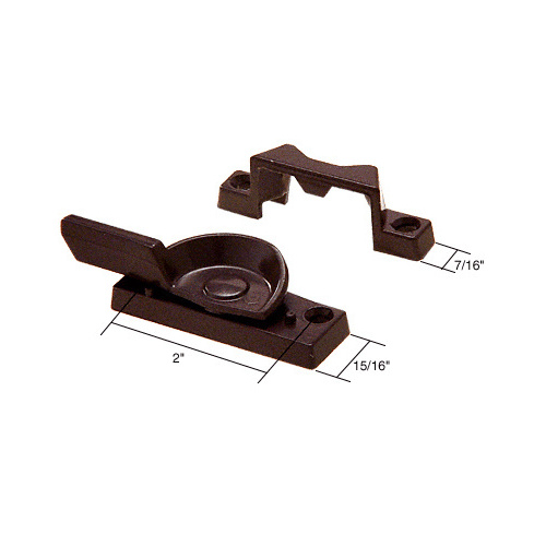 Bronze Window Sash Lock with 2" Screw Holes