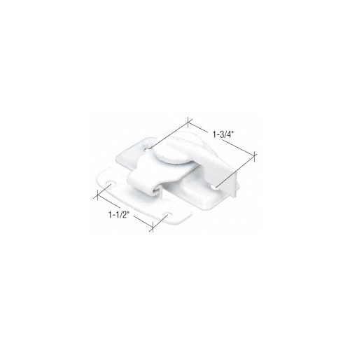 White Window Sash Lock with 1-7/8" Screw Holes