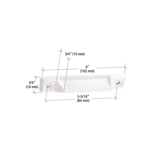 CRL F2630 White Deluxe Window Sash Lift - pack of 2