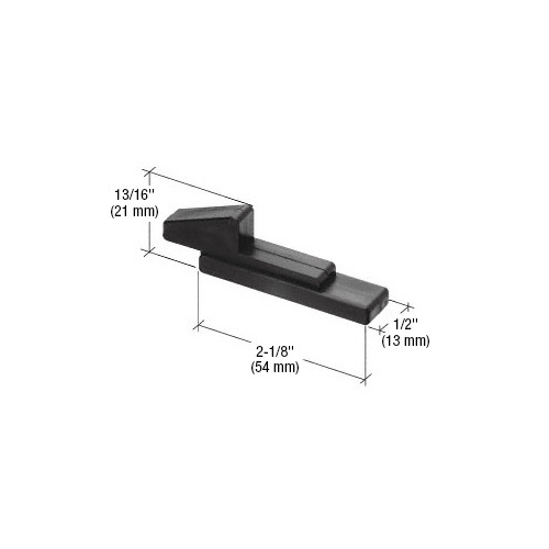 Black Plastic Sash Lock - pack of 2