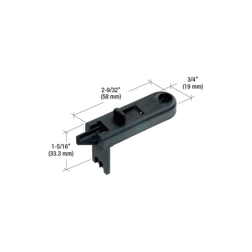 CRL F2660 Black Tilt Window Latch for Keller