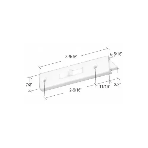 CRL F2671 Tilt Window Latch with 2-9/16" Screw Holes White