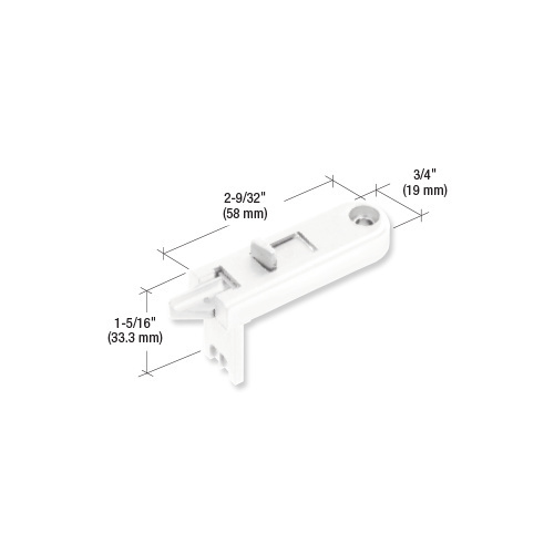 CRL F2788 White Tilt Window Latch for Keller