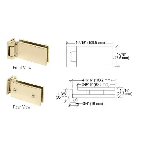 Brass Free Swinging Offset Pivot Hinge