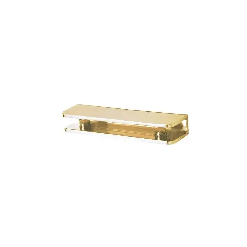 CRL FA11SB Satin Brass Rectangular Interior Shower Shelf Clamp