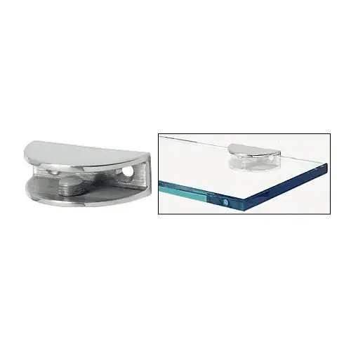 CRL FA12CH Polished Chrome Rounded Interior Shower Shelf Clamp