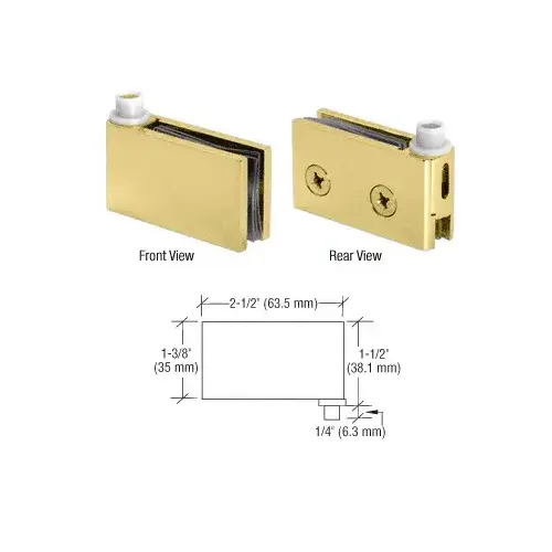 Brass Flush Mount Cabinet Pivot Hinges - pack of 2 Brass Flush Mount Cabinet Pivot Hinges - pack of 2