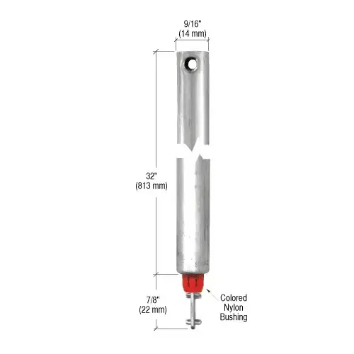32" Tubular Spiral Tilt Window Balance Red Bushing