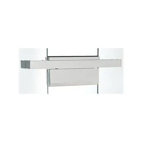 Satin Anodized Single Floating Header for Overhead Concealed Door Closers - Custom Length