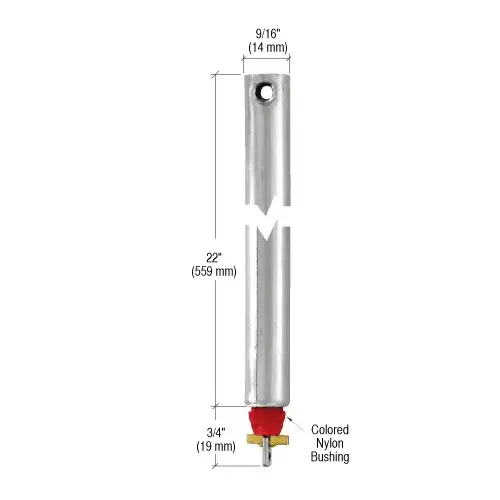 22" Tubular Spiral Non-Tilt Window Balance Red Bushing