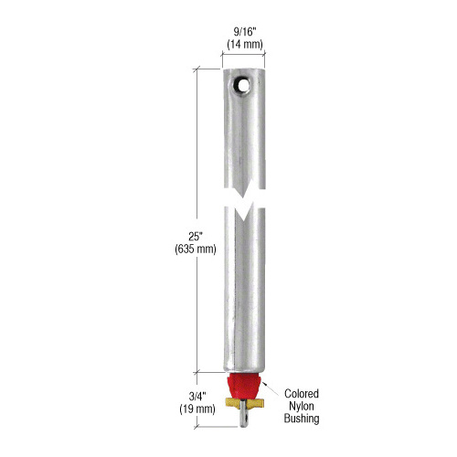 25" Tubular Spiral Non-Tilt Window Balance Red Bushing