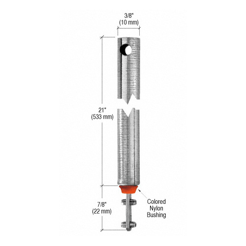 21" Tubular Spiral Tilt Window Balance Red Bushing