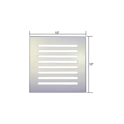 CRL FMG10100 Clear Flat Acrylic 10" x 10" Mirror Grille