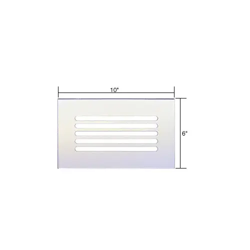 CRL FMG1060 Clear Flat Acrylic 10" x 6" Mirror Grille