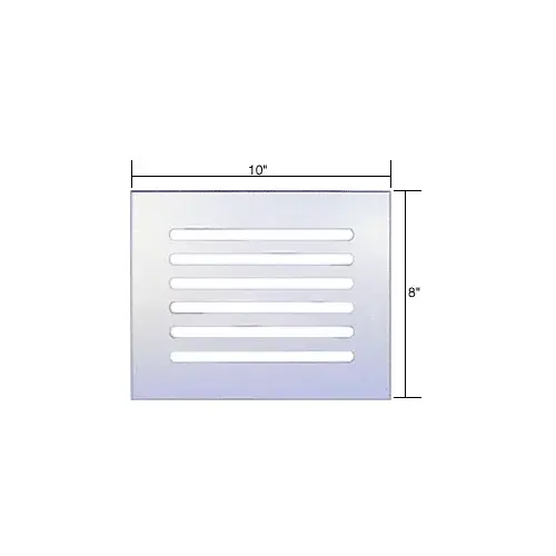 CRL FMG1080 Clear Flat Acrylic 10" x 8" Mirror Grille