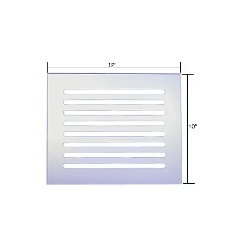 CRL FMG12100 Clear Acrylic 12" x 10" Mirror Grille