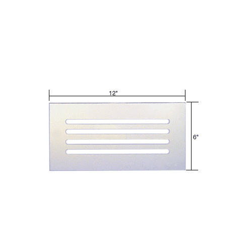 CRL FMG1260 Clear Acrylic 12" x 6" Mirror Grille