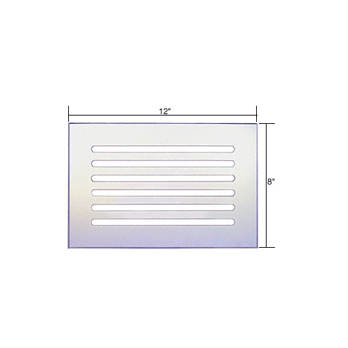 CRL FMG1280 Clear Flat Acrylic 12" x 8" Mirror Grille