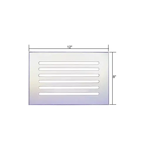 CRL FMG1280 Clear Flat Acrylic 12" x 8" Mirror Grille