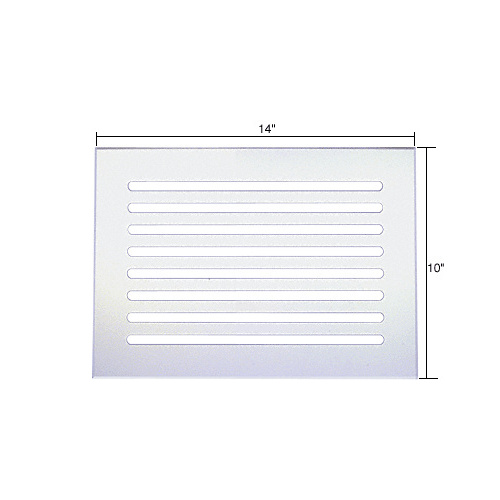 Clear Flat Acrylic 14" x 10" Mirror Grille