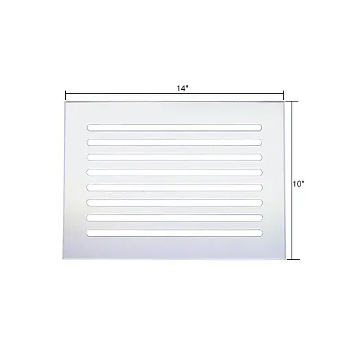 CRL FMG14100 Clear Flat Acrylic 14" x 10" Mirror Grille