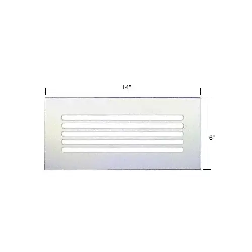 CRL FMG1460 Clear Acrylic 14" x 6" Mirror Grille