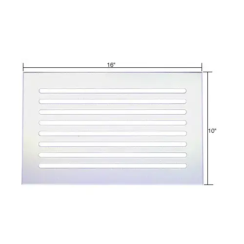 CRL FMG16100 Clear Acrylic 16" x 10" Mirror Grille