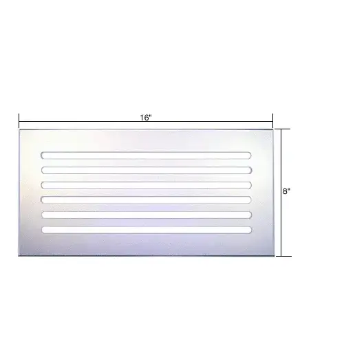 CRL FMG1680 Clear Flat Acrylic 16" x 8" Mirror Grille