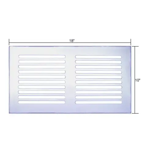 CRL FMG18100 Clear Flat Acrylic 18" x 10" Mirror Grille