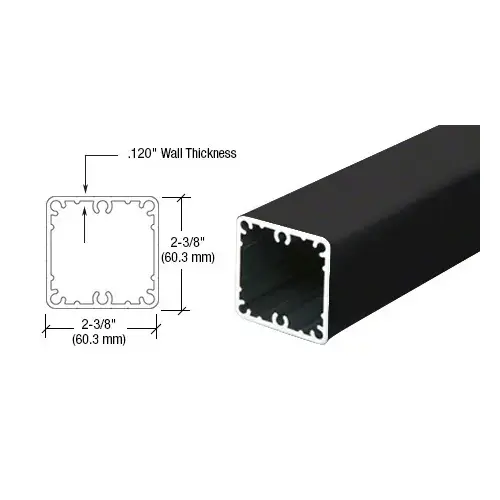 Matte Black 200, 300, 350, and 400 Series 42" Fascia Mount Post Only