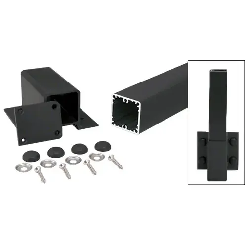 Matte Black 200, 300, 350, and 400 Series 48" Fascia Mount Post Kit