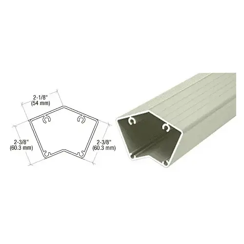 CRL P52410W Oyster White 200, 300, 350, and 400 Series 135 Degree 241" Post Extrusion