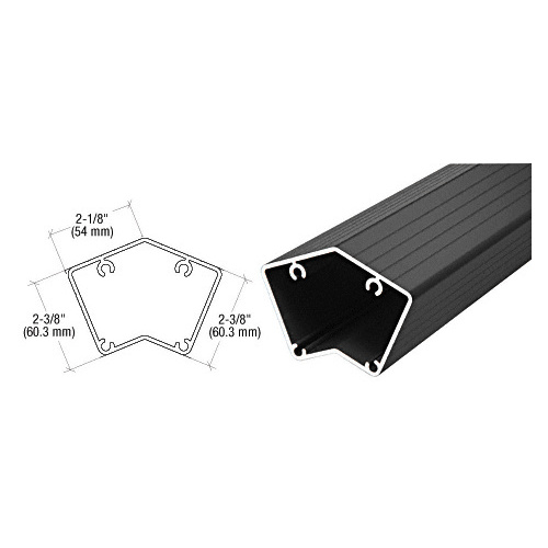 CRL P5241BL Matte Black 200, 300, 350, and 400 Series 135 Degree 241" Post Extrusion