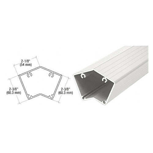 CRL P5241W Sky White 200, 300, 350, and 400 Series 135 Degree 241" Post Extrusion