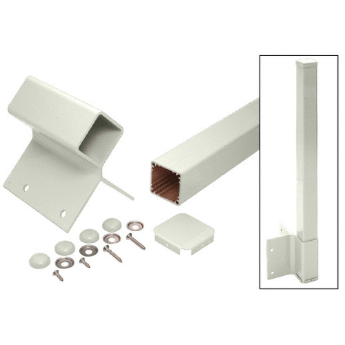 Oyster White 36" 200, 300, 350, and 400 Series 90 Degree Fascia Mounted Post Kit